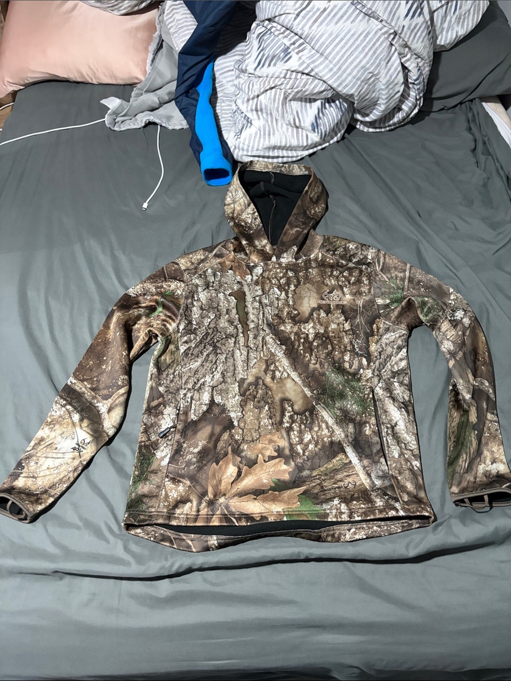 Men's Camouflage Hooded Performance Jacket - Realtree Style